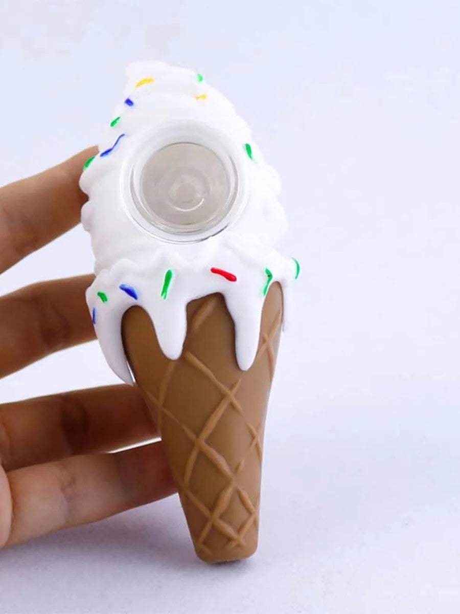 Ice Cream Silicone White